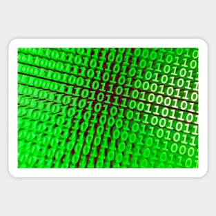 Binary Numbers, Computer Talk, Green Sticker